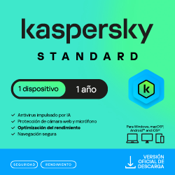 Kaspersky Standard 1 Dispositvo 1 Año (Anti-virus)