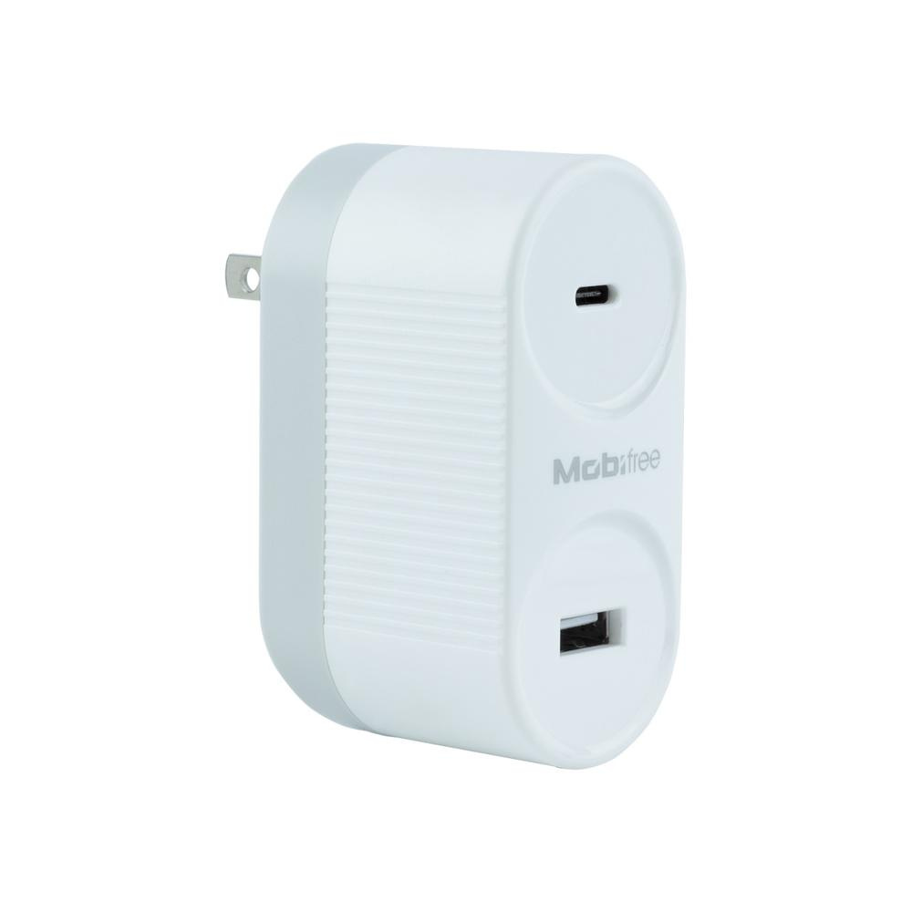 Cargador  Mobifree Cargador de pared USB y Tipo C 